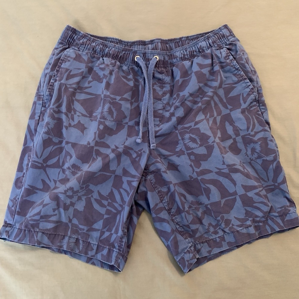 Free Assembly Blue Tropical Print‎ Board Shorts/Trunks Men's Medium (31 x 8 fit)